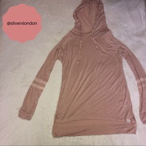 Pink long sleeve shirt with hood!